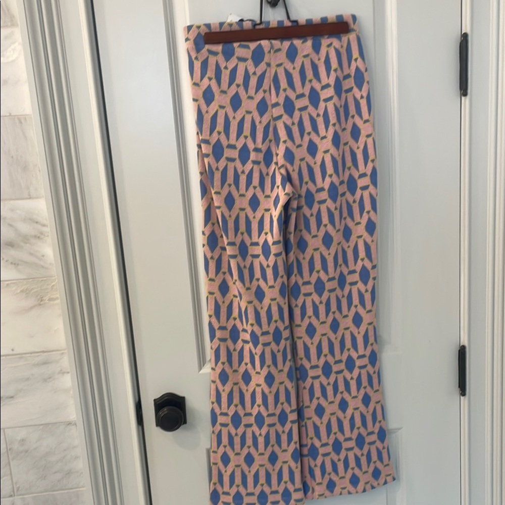 Zara Geometric Pattern Pants - Picture 3 of 4